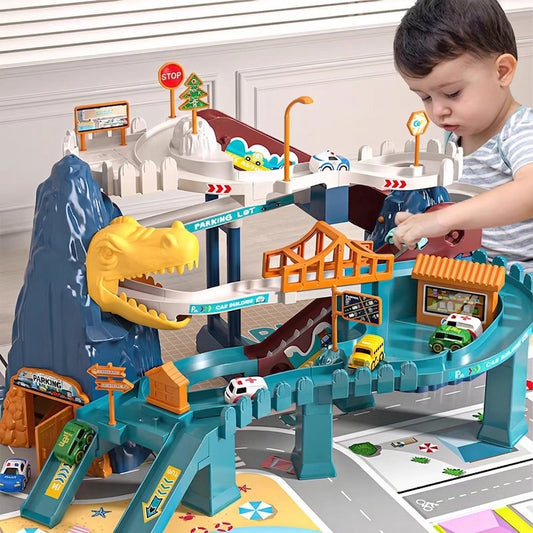 Electric Dinosaur Railcar Toy – Kids.