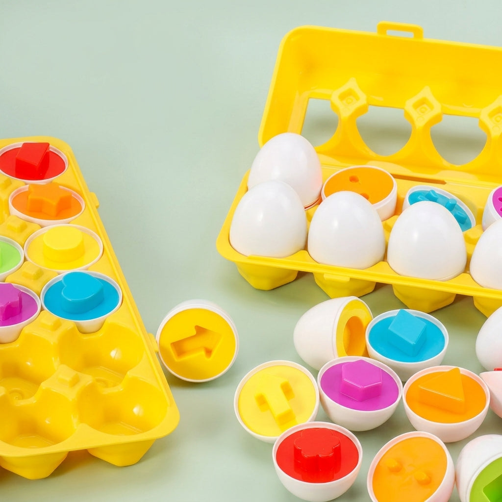 Matching Eggs Shape Recognition Toy.