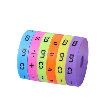 Digital Addition, Subtraction, Multiplication And Division Arithmetic Rubik's Cube Kidsren's Educational Toys Toddler Early Education Toys DIY Assembly Cylindrical Rubik's Cube