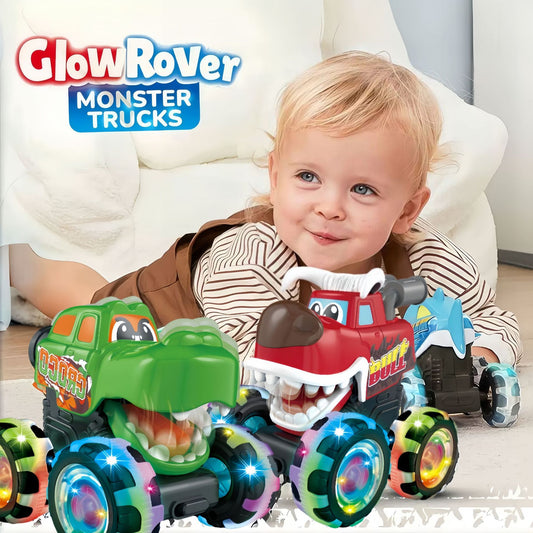 Amazon's Best-Selling Press-To-Light Toy Car Monster Big Bike Inertia Scooter Wheel Light Children's Gift