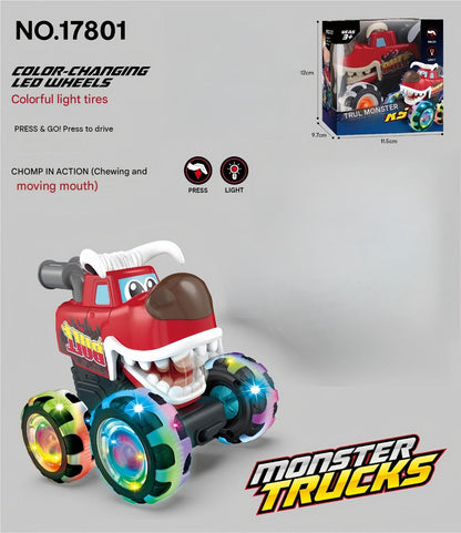 Press-to-Light Monster Bike Inertia Toy.