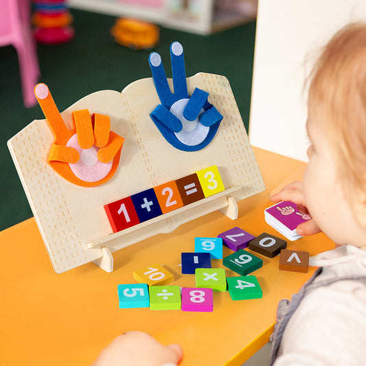 Children's Early Education Digital Teaching Aids Kindergarten Learning Addition And Subtraction Number Finger Mathematics Cognitive Arithmetic Educational Toys