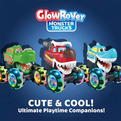Amazon's Best-Selling Press-To-Light Toy Car Monster Big Bike Inertia Scooter Wheel Light Children's Gift