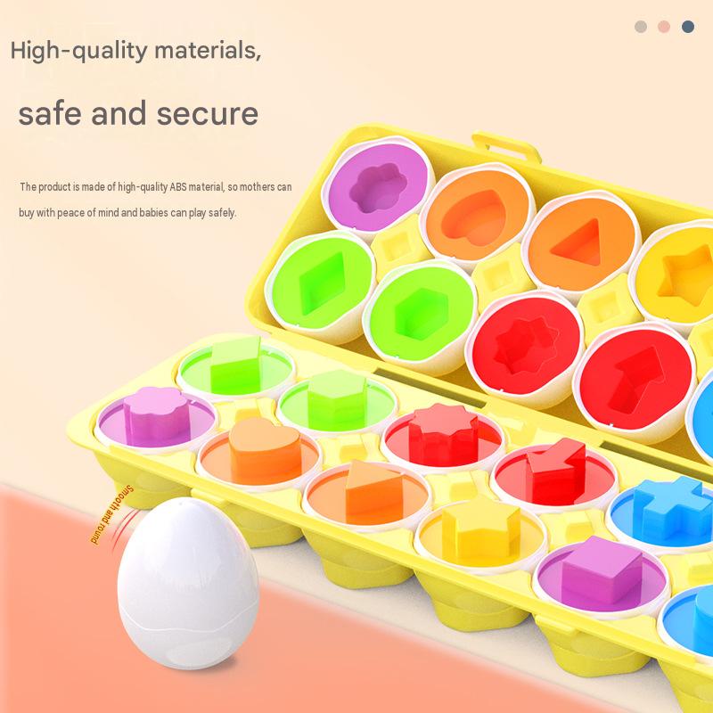 Matching Eggs Shape Recognition Toy.