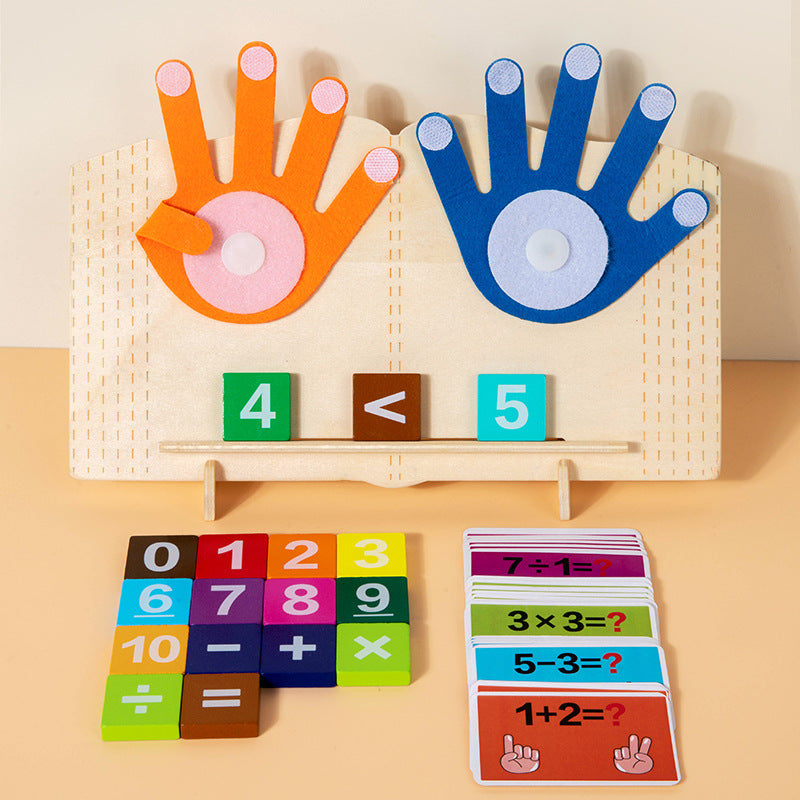 Children's Early Education Digital Teaching Aids Kindergarten Learning Addition And Subtraction Number Finger Mathematics Cognitive Arithmetic Educational Toys
