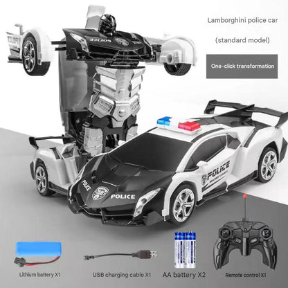 RC Transforming Robot Police Car.