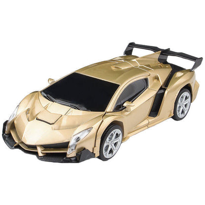 Remote Control Transforming Car Charging Racing Car King Kong Robot Baby Boy And Girl Kidsren's Police Car Toy Gift
