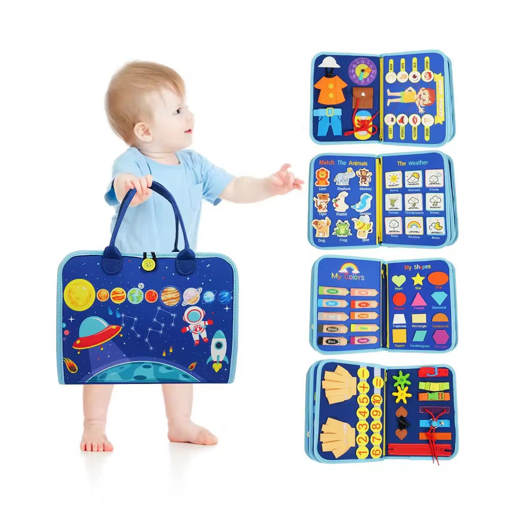 Amazon Felt Learning Board Hands-on Dressing Early Education Board Felt Busy Board Children's Educational Toys Learning Board