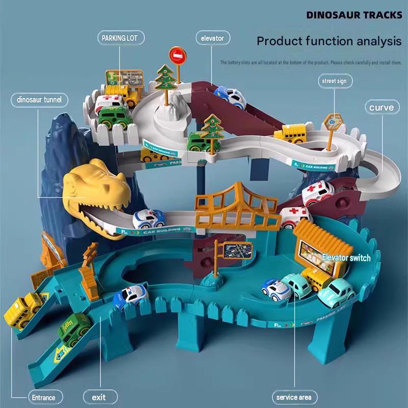 Electric Dinosaur Railcar Toy – Kids.