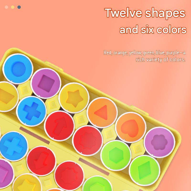 Matching Eggs Shape Recognition Toy.