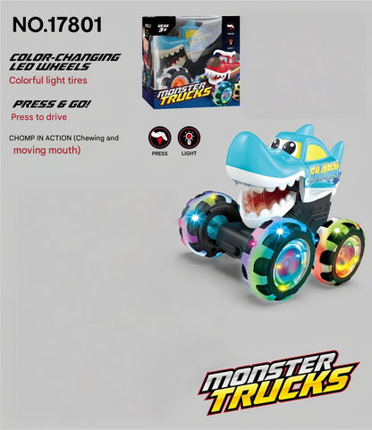 Press-to-Light Monster Bike Inertia Toy.