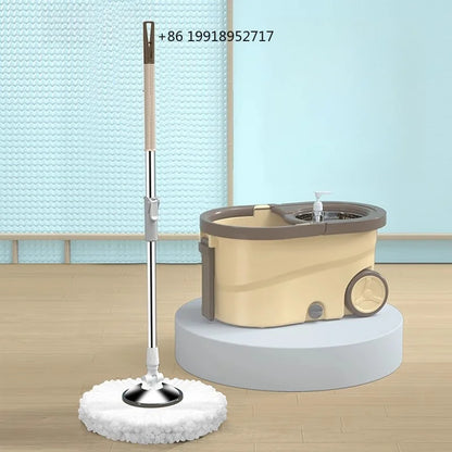 Hands-Free Spin Mop with Integrated Bucket